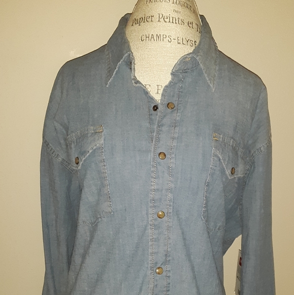 wrangler indigo shirt